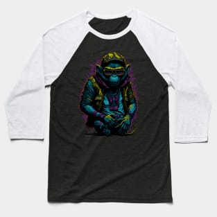 Cool Monkey Lover Sunglasses Art Baseball T-Shirt